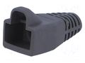 RJ45 plug boot; 6mm; dark grey MH CONNECTORS MHRJ45SRB-DG
