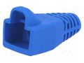 RJ45 plug boot; 6mm; blue MH CONNECTORS MHRJ45SRB-B