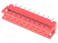 Wire-board; adapter; PIN: 18; IDC,THT; on PCBs,for ribbon cable CONNFLY DS1015-02-18R6