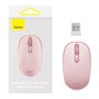 Wireless mouse Baseus F01B Tri-mode  2.4G BT5.0 1600 DPI (pink), Baseus B01055503413-00