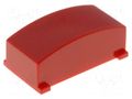 Button; rectangular; red MEC MEC16300-R