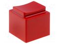 Button; full housing; red MEC MEC16700-R