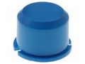 Button; round; blue; Ø9.6mm; plastic MEC MEC1D00