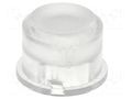 Button; round; transparent; Ø9.6mm; plastic MEC MEC1D11