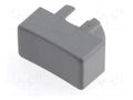 Button; rectangular; grey; 12.5x6.5mm; plastic MEC MEC1P03