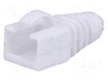 RJ45 plug boot; white MH CONNECTORS MHRJ45SRB-RET-W