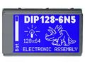 Display: LCD; graphical; 128x64; STN Positive; blue; 75x45.8mm; LED DISPLAY VISIONS EADIP128-6N5LW