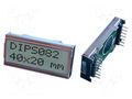 Display: LCD; alphanumeric; STN Positive; 8x2; 40x20mm; PIN: 14; 2x7 DISPLAY VISIONS EADIPS082-HN