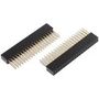 SOCKET HEADER, VERTICAL, 40POS, 2ROW, TH 83-17607