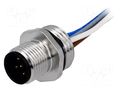 Connector: M12; socket; PIN: 5; male; A code-DeviceNet / CANopen HIRSCHMANN ELST512PG9