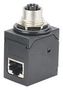 M12 CONN-RJ45 JACK R/A ADAPTER, CAT 6A ICAM12X90RJS