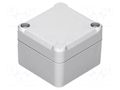 Enclosure: multipurpose; X: 49mm; Y: 51mm; Z: 36mm; ABS; grey; gasket KRADEX Z-116JH-ABS