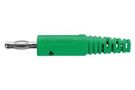 CONN, BANANA, PLUG, 32A, GREEN, SOLDER FK 8 L NI / GN