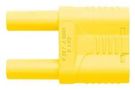 CONN, BANANA, PLUG, 32A, YELLOW SKURZ 6100 / 19-4 IG 2MB NI / GE