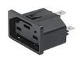 PWR ENTRY CONNECTOR, RCPT, 8.8A, TH 3-104-045