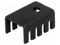Heatsink: moulded; U; TO220; black; L: 19.05mm; W: 13.21mm; H: 9.53mm STONECOLD HS-S02