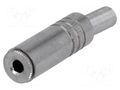 Connector: Jack 3,5mm; plug; female; stereo,with strain relief GOOBAY JC-207