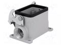 Enclosure for connectors: HDC; size 44.27; with latch; closed ILME JCVP06L