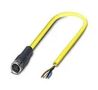 SENSOR CORD, 4P M8 RCPT-FREE END, 2M 1406240