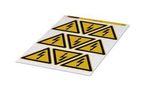 LABEL, WARNING, PVC, BLACK/YELLOW 0830435