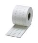 LABEL, POLYURETHANE, WHITE, 40MM X 12MM 0830407