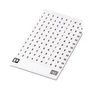 MARKER CARD, 1 TO 250, 5.08MM, WHITE, TB 0804332