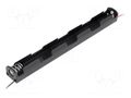 Holder; AA,R6; Batt.no: 3; cables; black; 150mm COMF BH-333A