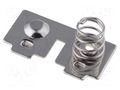 Button-like/spring contact; AAA,N,R3; Batt.no: 2; PCB,push-in KEYSTONE KEYS5214