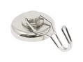 POT MAGNET W/HOOK, 40 X 15MM, NEODYMIUM E1073/NEO/F