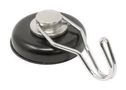POT MAGNET W/HOOK, 38X12.5MM, NEODYMIUM E1060/NEO/BLK/F