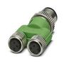 SENSOR SPLITTER, M12 PLUG-2 X M8 RCPT 1523984