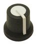 KNOB, ROUND W/LINE, 16.2MM, BLACK MP170822BR