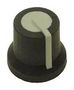 KNOB, ROUND W/LINE, 16.2MM, BLACK MP170825CR