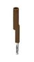 TEST ADAPTER, 4MM, BROWN, COPPER 3035981