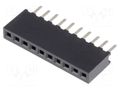 Connector: pin strips; socket; female; PIN: 10; straight; 1A; THT CONNFLY DS1065-01-1X10S8BV