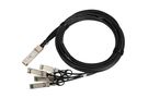 Extralink QSFP+ DAC | QSFP+ Cable | DAC, 40Gbps to 4x 10Gbps 3m, 30AWG, EXTRALINK EX.15791 5903148915791