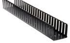 WIDE SLOT DUCT, PVC, .75X1X6',BLK,6FT G.75X2BL6