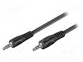 Cable; Jack 3.5mm 3pin plug,both sides; 10m Goobay CABLE-404/10