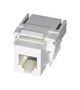 RJ12 KEYSTONE JACK, 6P6C, 1PORT, WHT KSH66WH