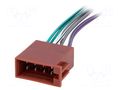 ISO socket,wires; PIN: 8 4CARMEDIA ZRS-ISO/GL/GN