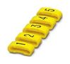 CONDUCTOR MARKER CARRIER, PVC, YELLOW 0826637