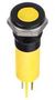 LED PANEL INDICATOR, YELLOW, 12MM, 24VDC Q12F1BXXHY24E