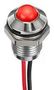 LED PANEL INDICATOR, RED, 6MM, 12VDC Q6P5CXXHR12E