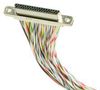 CABLE ASSY, MICRO-D RCPT-FREE END, 18" MDLM-37S6PS18B-F222