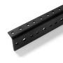 RACK RAIL, 10U, STEEL, BLACK R0828/10