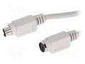 Cable; PS/2 socket,PS/2 plug; 2m; grey; connection 1: 1 BQ CABLE C-PS2WG/2