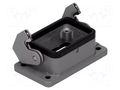 Enclosure for connectors: HDC; size 6B; Han® B; IP67; with latch HARTING 09300061301