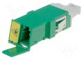 Connector: fiber optic; for panel mounting,snap fastener; green MOLEX MX-1061271450