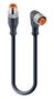 SENSOR CORD, 4P M12 PLUG-M12 RCPT, 600MM RST 4-RKWT/LED P 4-225/0,6 M