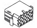 Connector: wire-wire/PCB; socket,plug; Standard .093"; PIN: 15 MOLEX MX-1991-15R2